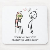 Humor Quote Stickman Joke Grappige Valentijnsdag Muismat (Voorkant)