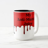 Humor Reaper Anti-Murder Juice Tweekleurige Koffiemok (Voorkant rechts)