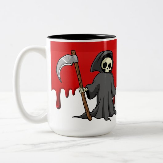 Humor Reaper Anti-Murder Juice Tweekleurige Koffiemok (Links)