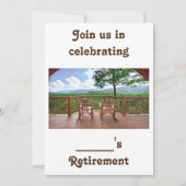 HUMOR/RETIREMENT GAAT HAND IN HAND INVITATION KAART (Voorkant)