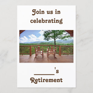 HUMOR/RETIREMENT GAAT HAND IN HAND INVITATION KAART