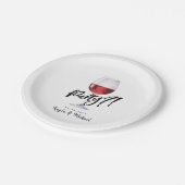 Humor rode wijn | Speciale feestdag Papieren Bordje (Gekanteld)