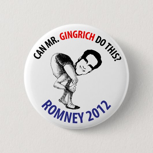 Humor Romney 2012 Ronde Button 5,7 Cm (Voorkant)