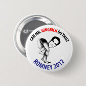 Humor Romney 2012 Ronde Button 5,7 Cm (Voorkant /achterkant)