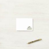 Humor Salmon Vist Post-it® Notes (Op bureau)