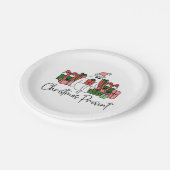 Humor Schattige Funny Christmas Papieren Bordje (Gekanteld)