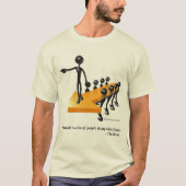 Humor Shirt leiderschap en teamwerk (Voorkant)