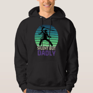 Humor Silent Maar Dadelijk Papa Joke Meme Vaderdag Hoodie