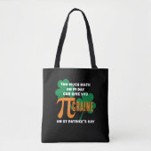 Humor St Patrick's Day Pi Day Math Tote Bag (Voorkant)