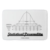 Humor statistische persoonlijkheidsbundel badmat (Voorkant)
