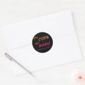 Humor-sticker programmeren ronde sticker (Envelop)