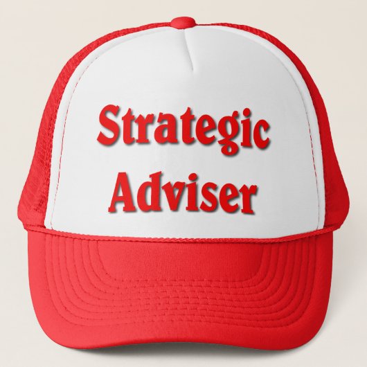 Humor Strategisch adviseur rood afdrukbeleid Trucker Pet (Voorkant)