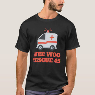 Humor T-S van het eerste antwoordapparaat voor wek T-shirt