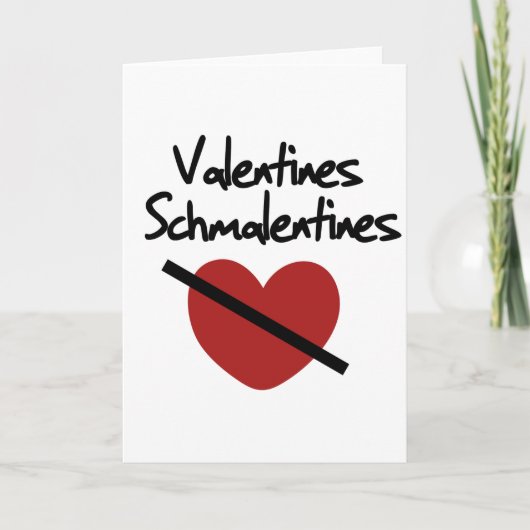 humor tegen Valentijnsdag Feestdagen Kaart (Voorkant)