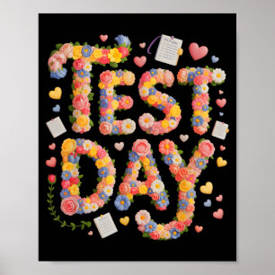 Humor test dag alles is prima stam geschiedenis poster