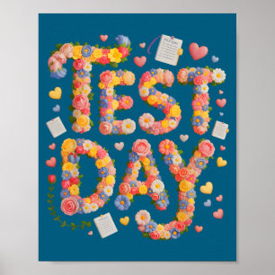 Humor test dag alles is prima stam geschiedenis poster
