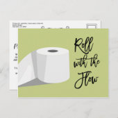 Humor Toiletpapier Uitgestelde Trouw Aankondiging (Voorkant / Achterkant)