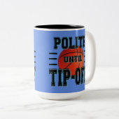 Humor tot het uiteinde van de Basketball Tweekleurige Koffiemok (Voorkant rechts)