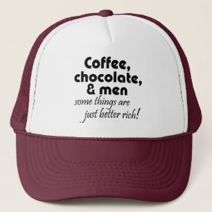 Humor Trucker Hats koffiechocolade mannen grap ges Pet