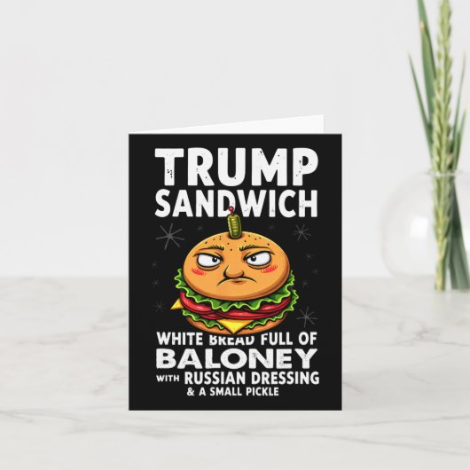 Humor Trump Sandwich Kaart (Voorkant)