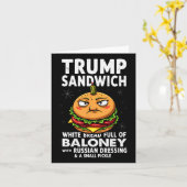 Humor Trump Sandwich Kaart (Gele Bloem)
