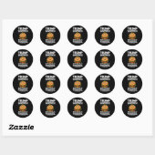 Humor Trump Sandwich Ronde Sticker (Vel)