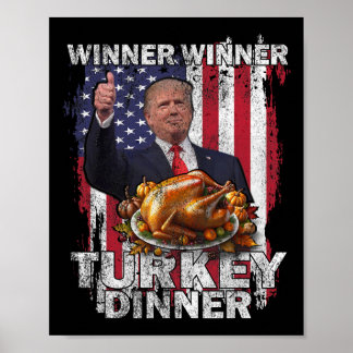 Humor Trump Vance winnaar Turkije diner dan Poster