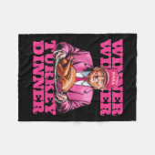 Humor Trump winnares Turkije diner grappig dan Fleece Deken (Voorkant (Horizontaal))