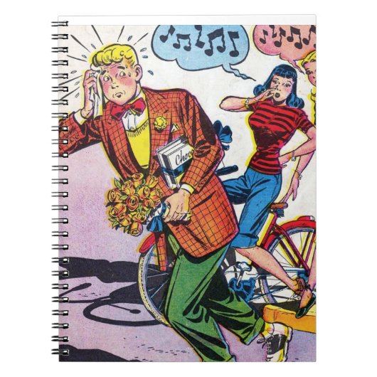 Humor uit de Golden Age Comic Book Hoesje Notitieboek (Voorkant)