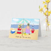 HUMOR uit de middeleeuwen, vriendschap grappig Kaart (Gele Bloem)