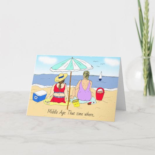 HUMOR uit de middeleeuwen, vriendschap grappig Kaart (Voorkant)