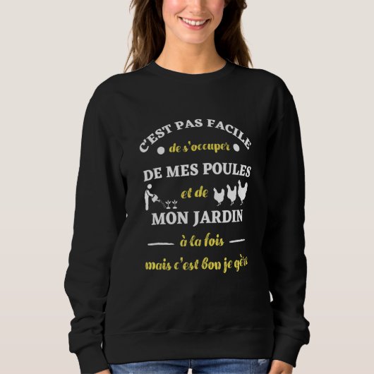 Humor van Chicken Garden Trui (Voorkant)