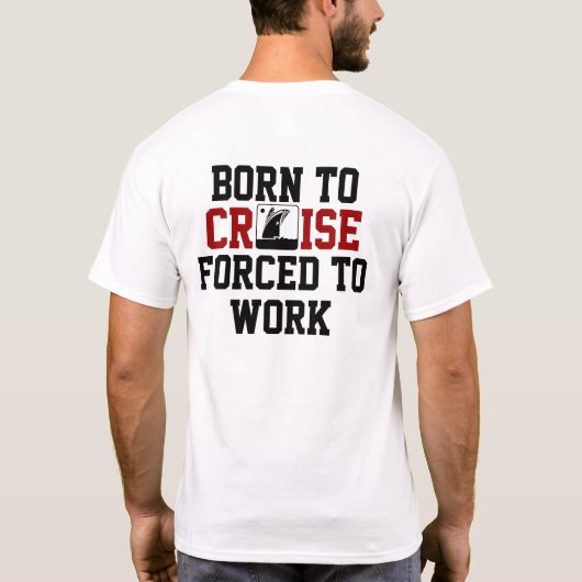 Humor van cruise-"cruiseschepen" t-shirt (Achterkant)