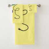 Humor van de cartoon van de stofzuiger bad handdoek (Insitu)