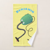 Humor van de cartoon van de stofzuiger bad handdoek (Handdoek)