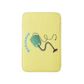 Humor van de cartoon van de stofzuiger badmat (Voorkant Verticaal)