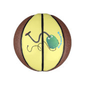 Humor van de cartoon van de stofzuiger basketbal (Verticaal)