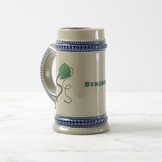 Humor van de cartoon van de stofzuiger bierpul (Voorkant links)