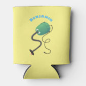 Humor van de cartoon van de stofzuiger blikjeskoeler (Voorkant)