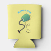 Humor van de cartoon van de stofzuiger blikjeskoeler (Achterkant)