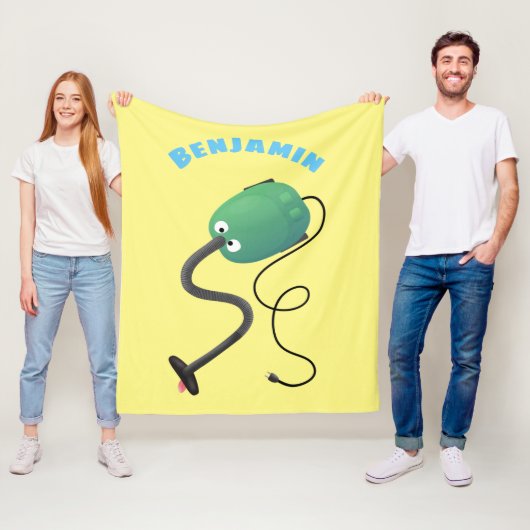 Humor van de cartoon van de stofzuiger fleece deken (In situ)