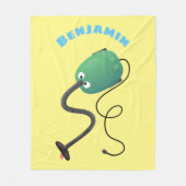 Humor van de cartoon van de stofzuiger fleece deken (Voorkant)