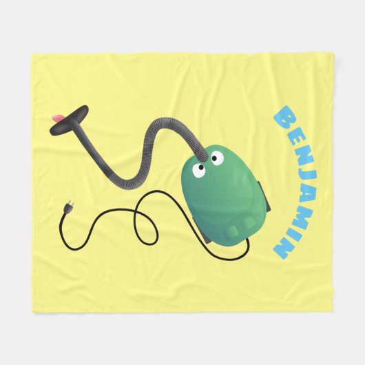 Humor van de cartoon van de stofzuiger fleece deken (Voorkant (Horizontaal))