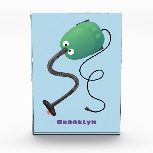 Humor van de cartoon van de stofzuiger fotoblokken (Voorkant)