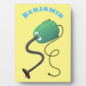 Humor van de cartoon van de stofzuiger fotoplaat (voorkant)