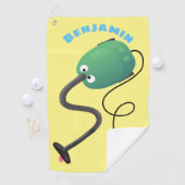 Humor van de cartoon van de stofzuiger golfhanddoek (Insitu)