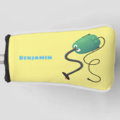 Humor van de cartoon van de stofzuiger golfheadcover (Voorkant)