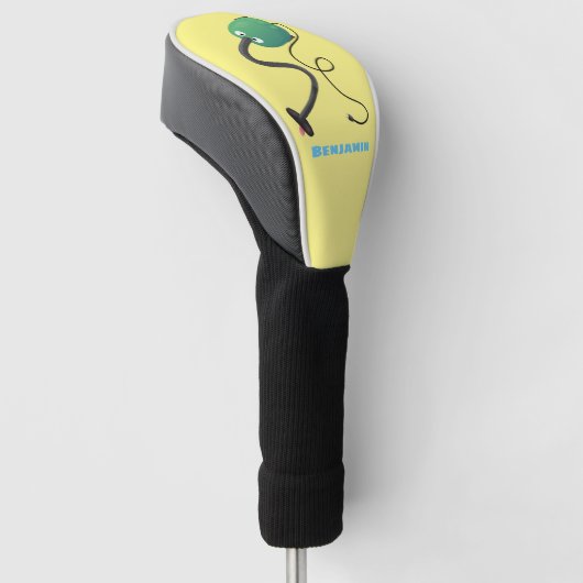 Humor van de cartoon van de stofzuiger golfheadcover (Schuin)