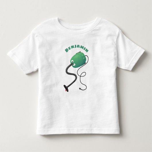 Humor van de cartoon van de stofzuiger kinder shirts (Voorkant)