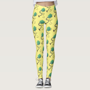 Humor van de cartoon van de stofzuiger leggings